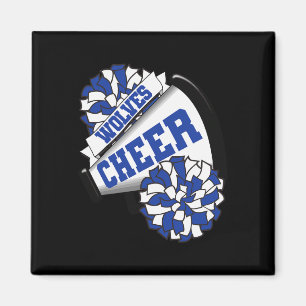 Wolves Cheer Ck To School Cheerleading Spirit B  Magnet