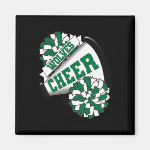Wolves Cheer Ck To School Cheerleading Spirit G  Magnet