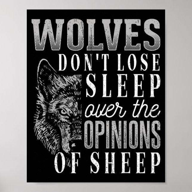 Wolves Don't Lose Sleep Over The Onions Of Sheep - Poster (Front)
