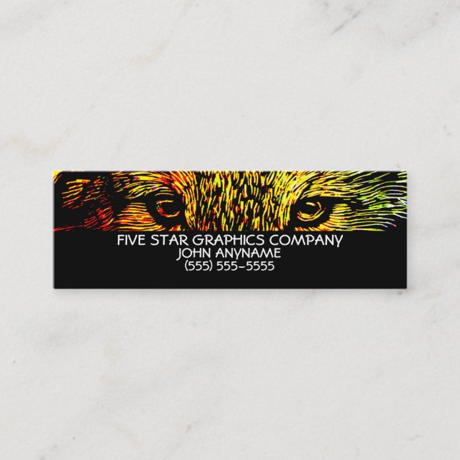 Wolves Eyes Business Card (Front)
