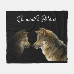 Wolves Fleece Blanket