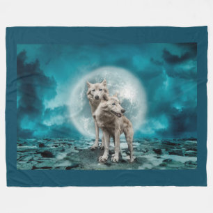 Wolves Fleece Blanket
