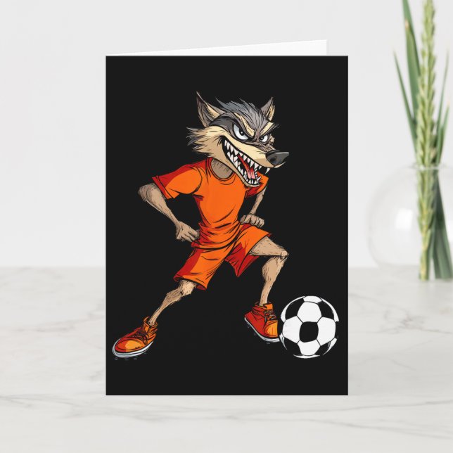 Wolves Footbyll Footbyller Wolf  Card (Front)