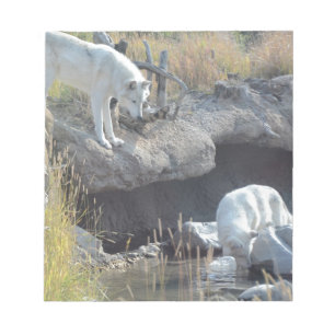 Wolves Forest Nature Country Peace Love Animal Notepad