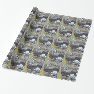 Wolves Forest Nature Country Peace Love Animal Wrapping Paper