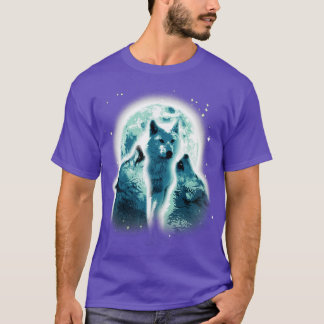 Wolves Full Moon Wildlife T-Shirt