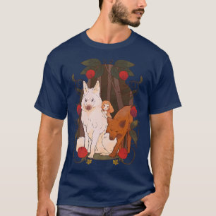 Wolves Girl Fairy Fantasy Wolf Forest T-Shirt