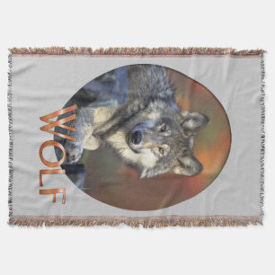 Wolves Grey Wolf Canis_lupus Throw Blanket