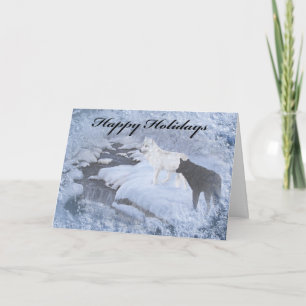 Wolves Holiday Card, envelopes included