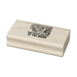 Wolves Howling (2) Rubber Stamp