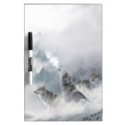 Wolves Howling in Snow Dry Erase Board With Pen