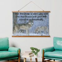 wolves in a field covered in snow