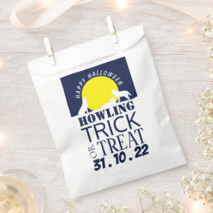 Wolves in Moonlight, Halloween Party Treat Favour  Bag