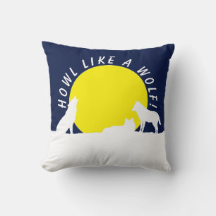 Wolves in Moonlight, Howl like a Wolf! Cushion