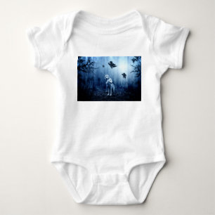 Wolves in the Forest at Dawn Baby Bodysuit