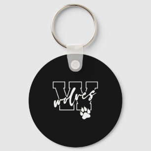 Wolves key ring
