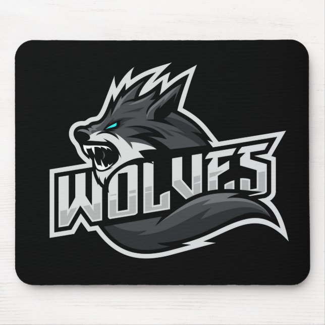 Wolves logo mouse pad (Front)