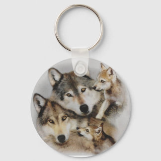 wolves pack key ring