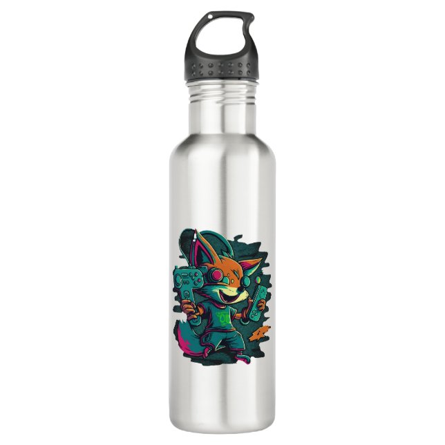 Wolves play games 710 ml water bottle (Front)