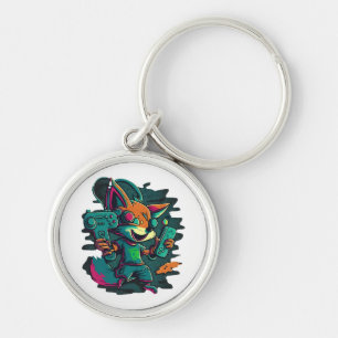 Wolves play games key ring