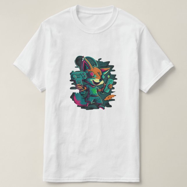Wolves play games T-Shirt (Design Front)
