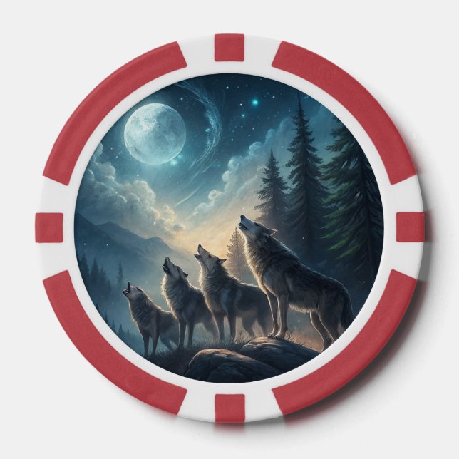 Wolves Poker Chips (Front)