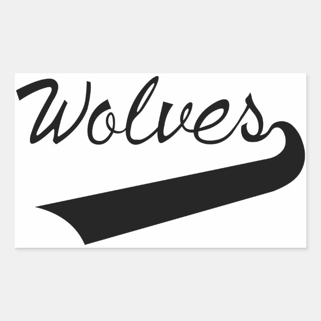 Wolves Rectangular Sticker (Front)