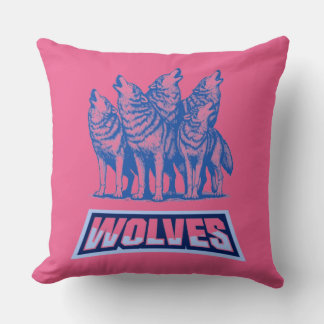 Wolves Throw Pillow 