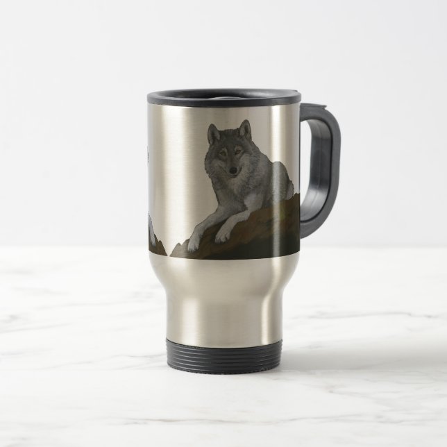 Wolves Travel Mug (Front Right)