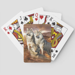 Wolves Trio Bicycle® Playing Cards