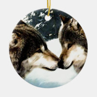 Wolves Wolf Snow Winter Snow Couple Love