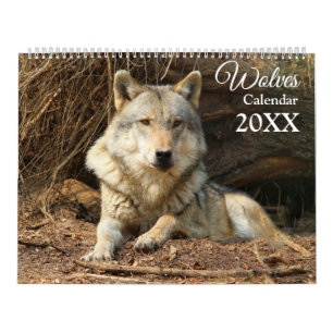 Wolves Wolf Themed Wall Calendar 2027