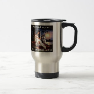 wolveswomenspirit travel mug