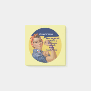 Woman2Woman Post-it Notes   Rosie the Riveter