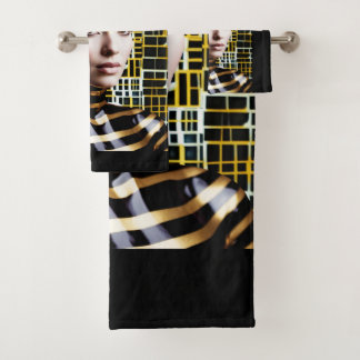 Woman 1 bath towel set