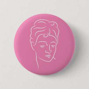 Woman 6 Cm Round Badge