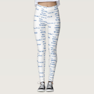Woman: adult biological female human leggings