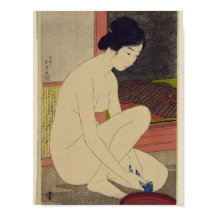 Woman after Bath - Japanese Vintage Art Reprint