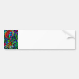 Woman and Flower, Deep Colours (m4sol) Bumper Sticker