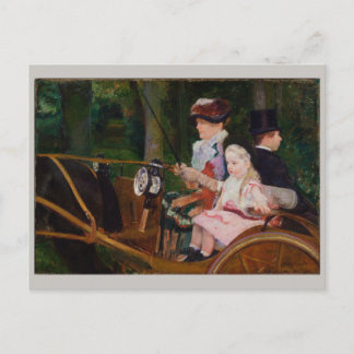 Woman and Girl Driving Mary Cassatt Postcard