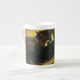 Woman and Horse Bone China Mug
