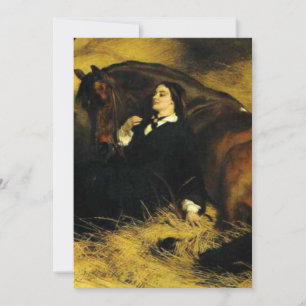 Woman and Horse Invitation