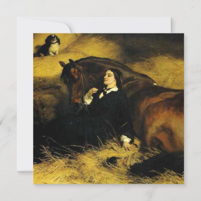 Woman and Horse Invitation (Front)
