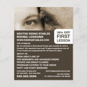 Woman and Horse, Riding Instructor, Academy Flyer