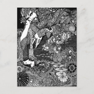 Woman and Man Postcard