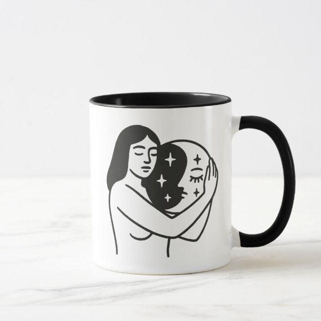 Woman and Moon Mug (Right)
