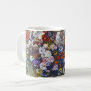 Woman and Vase of Flowers, Edgar Degas Coffee Mug