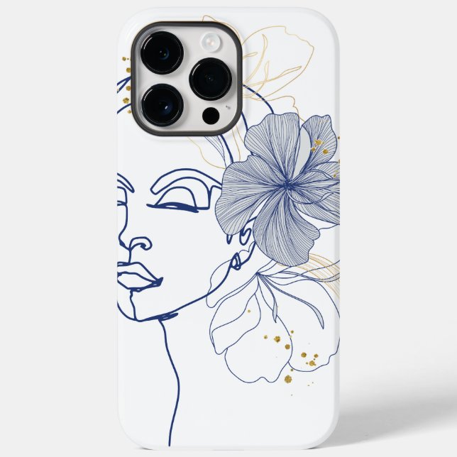 woman art unique stylish iPhone 14 Pro Max  Case-Mate iPhone Case (Back)