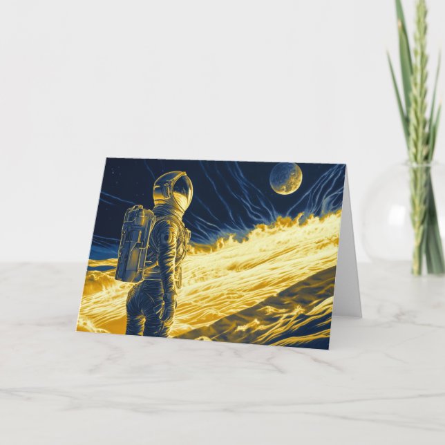 Woman Astronaut Note Card (Front)