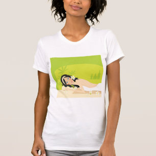 Woman At A Spa Womens T-Shirt